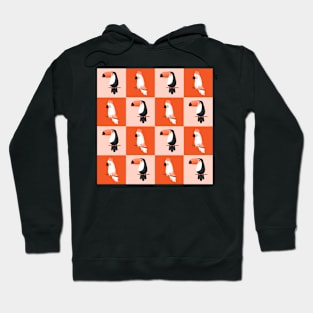 TROPICAL BIRDS - ORANGE & BLUSH PALETTE Hoodie